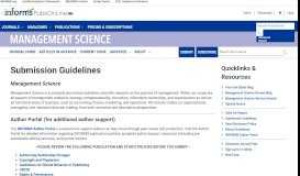 
							         Submission Guidelines - INFORMS PubsOnline - INFORMS.org								  
							    