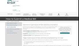 
							         Submit a Medical Bill - nysif								  
							    