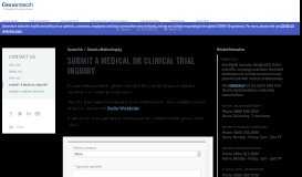 
							         Submit A Medical Or Clinical Trial Inquiry - Genentech								  
							    