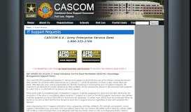 
							         Submit a Ticket - CIO/G6 Command Information ... - CASCOM								  
							    