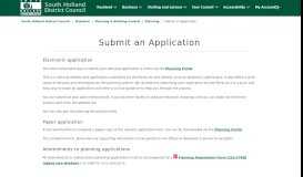 
							         Submit an Application - South Holland District Council								  
							    