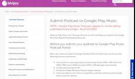 
							         Submit Podcast to Google Play Music - Blubrry Podcasting - Podcast ...								  
							    