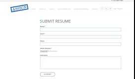 
							         Submit Resume | Assign Recruitment								  
							    