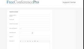 
							         Submit Trouble Ticket - FreeConferencePro								  
							    