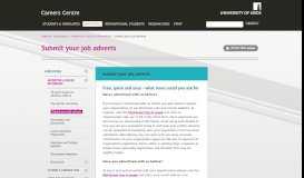 
							         Submit your job adverts - University of Leeds Careers Centre								  
							    