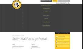 
							         Submittal Package Portal - Package Pavement								  
							    