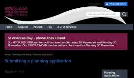 
							         Submitting a planning application | Scottish Borders Council								  
							    