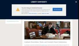 
							         Submitting Dissertations & Theses | Jerry Falwell ... - Liberty University								  
							    
