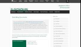 
							         Submitting Documents | Registrar's Office ... - Algonquin College								  
							    