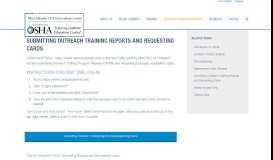 
							         Submitting Outreach Training Reports and Requesting Cards – Mid ...								  
							    
