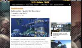 
							         Subnautica - Eine eigene Basis - Survivalcore - Dein News-Portal zu ...								  
							    