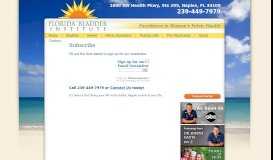 
							         Subscribe - Florida Bladder Institute - 239-449-7979								  
							    