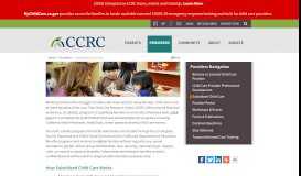 
							         Subsidized Child Care - Child Care Resource Center								  
							    