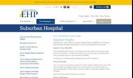 
							         Suburban Hospital - Johns Hopkins Employer Health Programs (EHP)								  
							    