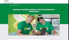 
							         Subway® Franchise: Wichtige Pressemeldungen								  
							    