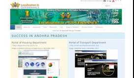 
							         Success in Andhra Pradesh - Localisation in e-Governance								  
							    