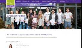 
							         Success Stories | Huddersfield New College								  
							    