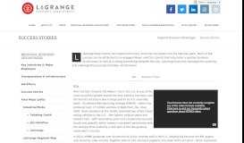 
							         Success Stories - lagrangedevelopment.com | LaGrange Economic ...								  
							    