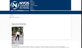 
							         Success Stories - Miscellaneous - NYOS Charter School								  
							    