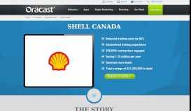 
							         Success Story: Shell Canada | Oracast								  
							    