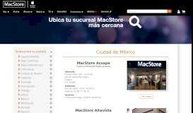 
							         Sucursales | MacStore online								  
							    