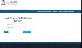 
							         Suffolk County Shared Services Portal > Login to ... - SuffolkShare								  
							    
