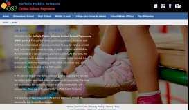 
							         Suffolk Public Schools - Online School Payments								  
							    