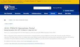
							         SUG: PMACS Operations Portal | UPenn ISC								  
							    
