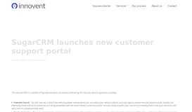 
							         SugarCRM launches new customer support portal - Innovent Software								  
							    