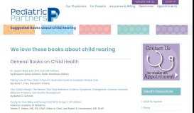 
							         Suggested Books about Child Rearing - Pediatric Partners, LLC								  
							    