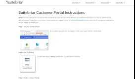 
							         Suitebriar Customer Portal Instructions | Suitebriar								  
							    