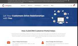 
							         SuiteCRM Customer Portal, SuiteCRM Self Service Portal - CRMJetty								  
							    