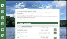 
							         Sullivan County Civil Service Employment Portal								  
							    