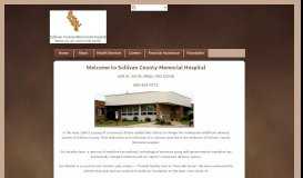 
							         Sullivan County Memorial Hospital								  
							    