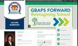 
							         Sullivan Elementary - Green Bay Area Public School District								  
							    
