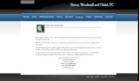 
							         Sullivan, IN Accounting Firm | Client Portal Page | Brown, Woodsmall ...								  
							    
