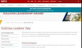 
							         Sullivan Leaders' Day - Sullivan Leadership Award - Seattle University								  
							    
