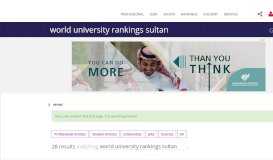 
							         Sultan Qaboos University World University Rankings | THE								  
							    