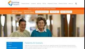 
							         Summa Health Patient and Visitors Guide - Summa Health System								  
							    