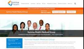 
							         Summa Health System - Summa Health Medical Group								  
							    
