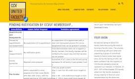 
							         Summary of CCV/CCVUF Union Contract Tentative Agreement – CCV ...								  
							    