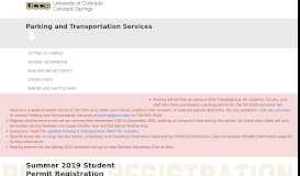 
							         Summer 2019 Student Permit Registration | Parking ... - UCCS								  
							    