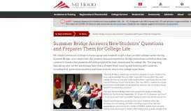 
							         Summer Bridge Answers New Students' Questions and Prepares ...								  
							    