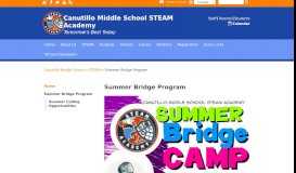 
							         Summer Bridge Program - Canutillo Middle School								  
							    