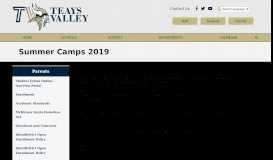 
							         Summer Camps 2019 - Teays Valley Local Schools								  
							    