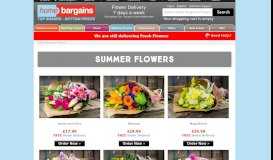 
							         Summer Flowers : Flowers with Free Delivery, Home Bargains Flowers								  
							    