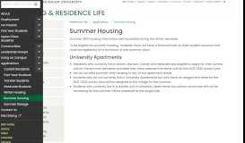 
							         Summer Housing - Residence Life - Eastern Michigan University								  
							    