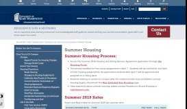 
							         Summer Housing » Residence Life - University of Mary Washington								  
							    