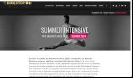 
							         Summer Intensive — Charlotte Ballet								  
							    