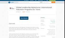 
							         Summer Program: Global Leadership Adventures - International ...								  
							    